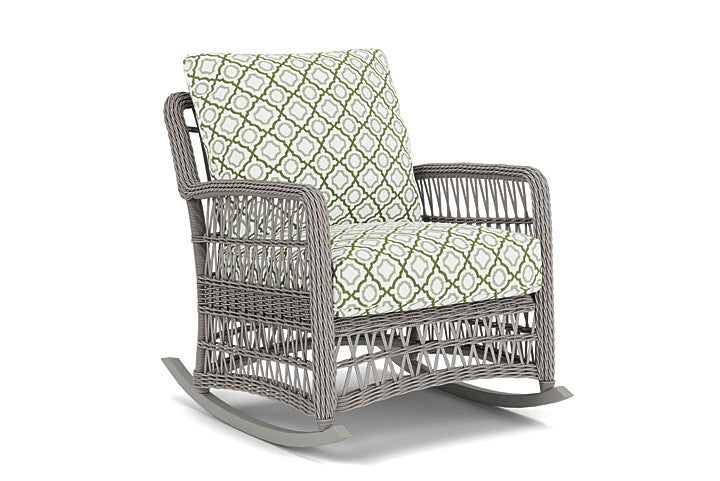 Lloyd Flanders - Mackinac Lounge Rocker In Putty Finish With Savannah Green Fabric - 2730330592064 view 1