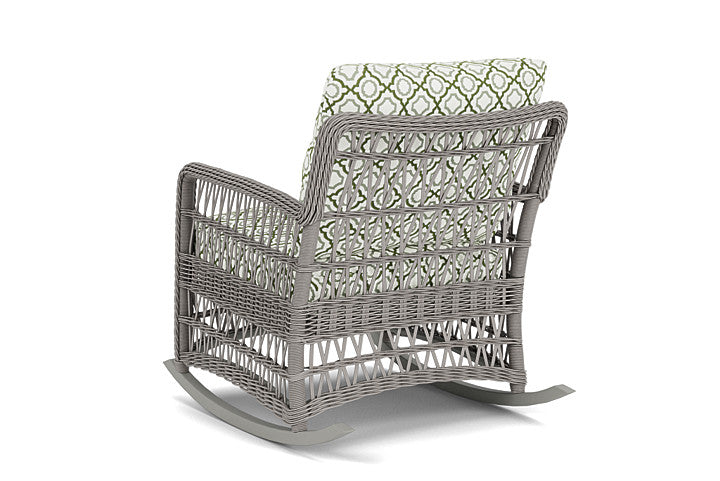 Lloyd Flanders - Mackinac Lounge Rocker In Putty Finish With Savannah Green Fabric - 2730330592064 view 2
