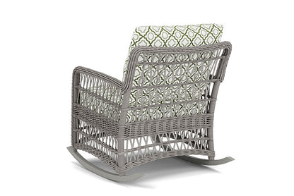 Lloyd Flanders - Mackinac Lounge Rocker In Putty Finish With Savannah Green Fabric - 2730330592064 view 2