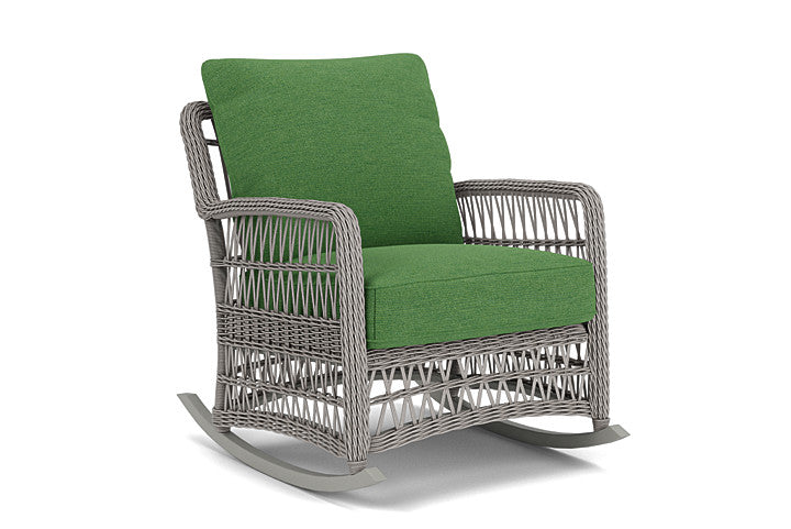 Lloyd Flanders - Mackinac Lounge Rocker In Putty Finish With Seadog Botanical Fabric - 2730330592066 view 1