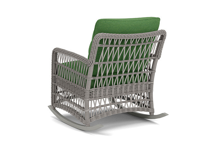 Lloyd Flanders - Mackinac Lounge Rocker In Putty Finish With Seadog Botanical Fabric - 2730330592066 view 2