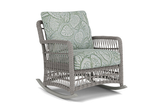 Lloyd Flanders - Mackinac Lounge Rocker In Putty Finish With Sensibility Spring Fabric - 2730330592081 view 1