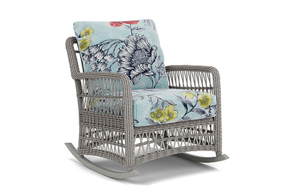 Lloyd Flanders - Mackinac Lounge Rocker In Putty Finish With Serena Floral Meadow Fabric - 2730330592079 view 1