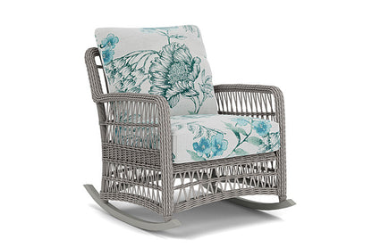 Lloyd Flanders - Mackinac Lounge Rocker In Putty Finish With Serena Floral Mist Fabric - 2730330592078 view 1