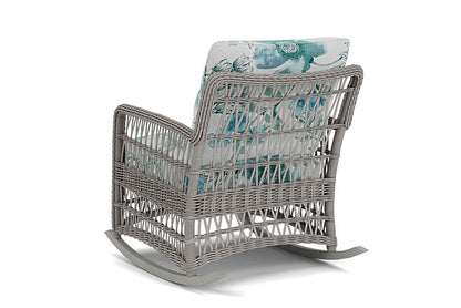 Lloyd Flanders - Mackinac Lounge Rocker In Putty Finish With Serena Floral Mist Fabric - 2730330592078 view 2