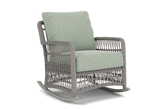 Lloyd Flanders - Mackinac Lounge Rocker In Putty Finish With Serene Spa Fabric - 2730330592031 view 1