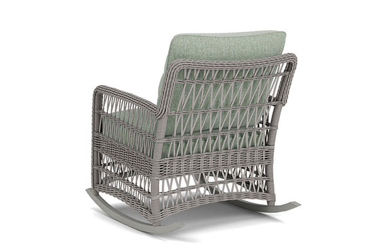 Lloyd Flanders - Mackinac Lounge Rocker In Putty Finish With Serene Spa Fabric - 2730330592031 view 2