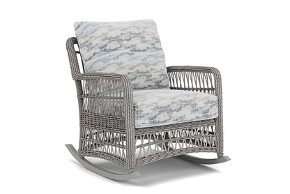 Lloyd Flanders - Mackinac Lounge Rocker In Putty Finish With Stratosphere Cloud Fabric - 2730330591966 view 1