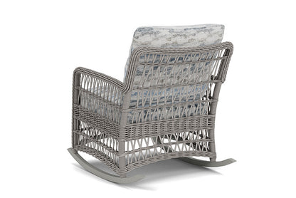 Lloyd Flanders - Mackinac Lounge Rocker In Putty Finish With Stratosphere Cloud Fabric - 2730330591966 view 2
