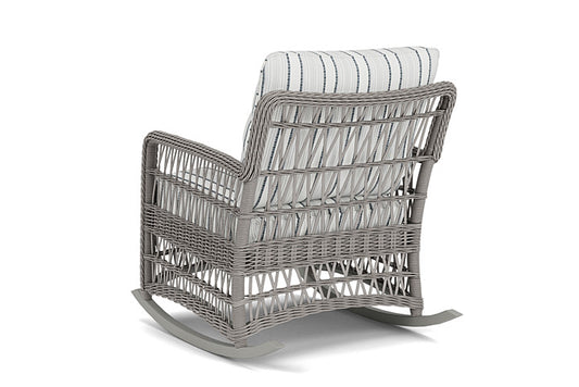 Lloyd Flanders - Mackinac Lounge Rocker In Putty Finish With Tamer Fog Fabric - 2730330592037 view 2