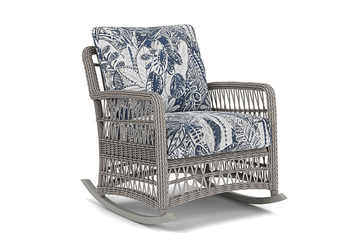 Lloyd Flanders - Mackinac Lounge Rocker In Putty Finish With Wayfarer Mist Fabric - 2730330592074 view 1