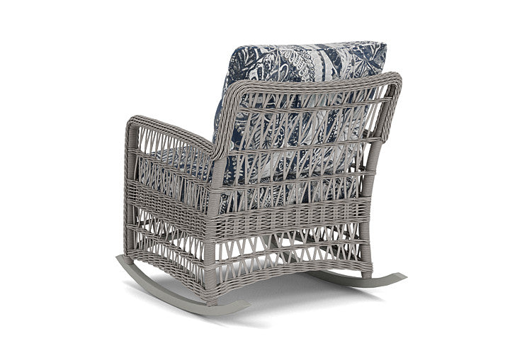 Lloyd Flanders - Mackinac Lounge Rocker In Putty Finish With Wayfarer Mist Fabric - 2730330592074 view 2
