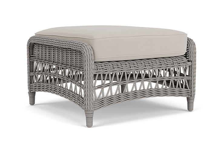 Lloyd Flanders - Mackinac Ottoman In Putty Finish With Azulu Twine Fabric - 2730170592034 view 1