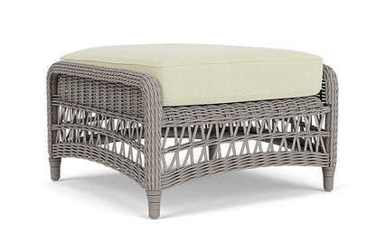 Lloyd Flanders - Mackinac Ottoman In Putty Finish With Bamboo Bay Meadow Fabric - 2730170592060 view 1