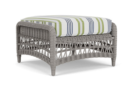Lloyd Flanders - Mackinac Ottoman In Putty Finish With Berkely Hall Green Fabric - 2730170592062 view 1