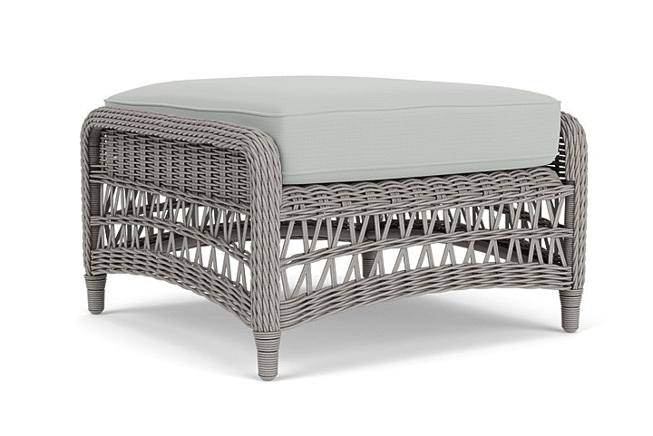 Lloyd Flanders - Mackinac Ottoman In Putty Finish With Callen Celadon Fabric - 2730170592024 view 1