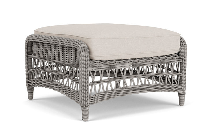 Lloyd Flanders - Mackinac Ottoman In Putty Finish With Canvas Canvas Fabric - 273017059319 view 2
