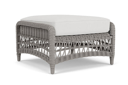Lloyd Flanders - Mackinac Ottoman In Putty Finish With Canvas Natural Fabric - 273017059159 view 1