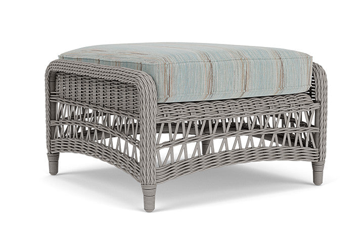 Lloyd Flanders - Mackinac Ottoman In Putty Finish With Colorwave Mist Fabric - 2730170592072 view 1