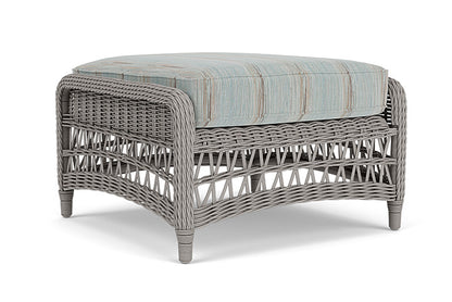 Lloyd Flanders - Mackinac Ottoman In Putty Finish With Colorwave Mist Fabric - 2730170592072 view 1