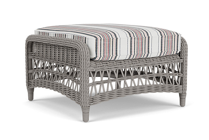 Lloyd Flanders - Mackinac Ottoman In Putty Finish With Deering Cadet Fabric - 2730170592047 view 2