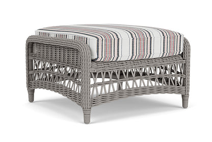 Lloyd Flanders - Mackinac Ottoman In Putty Finish With Deering Cadet Fabric - 2730170592047 view 2