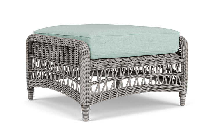 Lloyd Flanders - Mackinac Ottoman In Putty Finish With Demo Mist Fabric - 273017059066 view 1