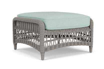 Lloyd Flanders - Mackinac Ottoman In Putty Finish With Demo Mist Fabric - 273017059066 view 2