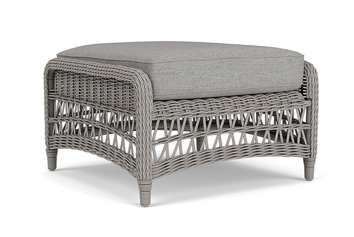 Lloyd Flanders - Mackinac Ottoman In Putty Finish With Demo Stone Fabric - 273017059095 view 1