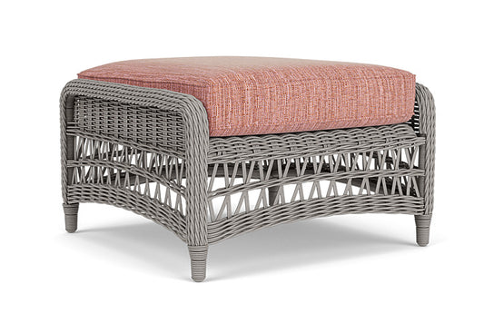 Lloyd Flanders - Mackinac Ottoman In Putty Finish With Friendly Carnival Fabric - 2730170592043 view 1