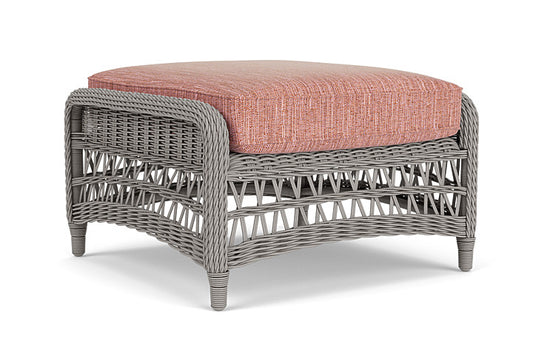 Lloyd Flanders - Mackinac Ottoman In Putty Finish With Friendly Carnival Fabric - 2730170592043 view 2