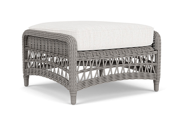 Lloyd Flanders - Mackinac Ottoman In Putty Finish With Friendly Natural Fabric - 2730170592042 view 1