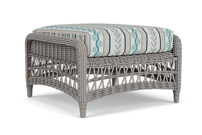 Lloyd Flanders - Mackinac Ottoman In Putty Finish With Ilona Resort Fabric - 2730170592069 view 1
