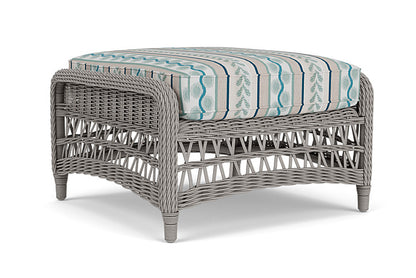 Lloyd Flanders - Mackinac Ottoman In Putty Finish With Ilona Resort Fabric - 2730170592069 view 2