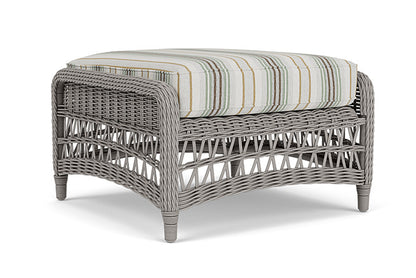 Lloyd Flanders - Mackinac Ottoman In Putty Finish With Jansen Eucalyptus Fabric - 2730170592061 view 1