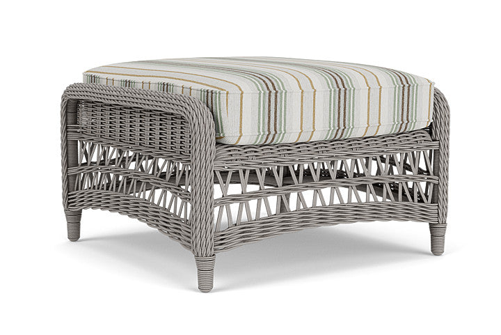 Lloyd Flanders - Mackinac Ottoman In Putty Finish With Jansen Eucalyptus Fabric - 2730170592061 view 2