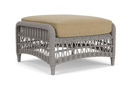 Lloyd Flanders - Mackinac Ottoman In Putty Finish With Loveboat Saffron Fabric - 2730170592009 view 2