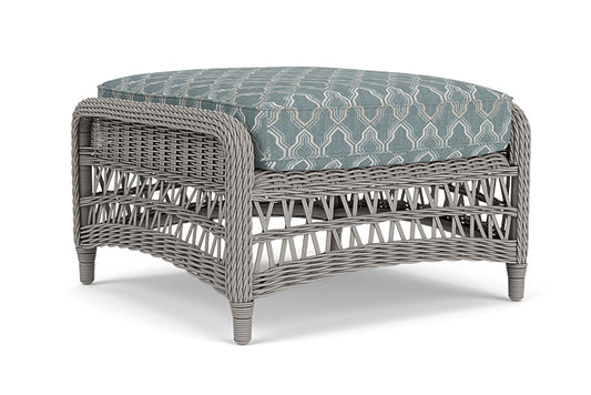 Lloyd Flanders - Mackinac Ottoman In Putty Finish With Luna Mist Fabric - 2730170592070 view 2