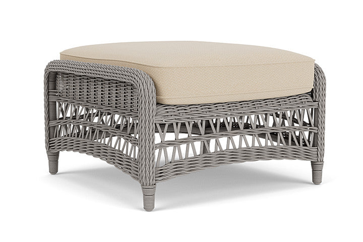 Lloyd Flanders - Mackinac Ottoman In Putty Finish With Raindrop Almond Fabric - 2730170592055 view 2