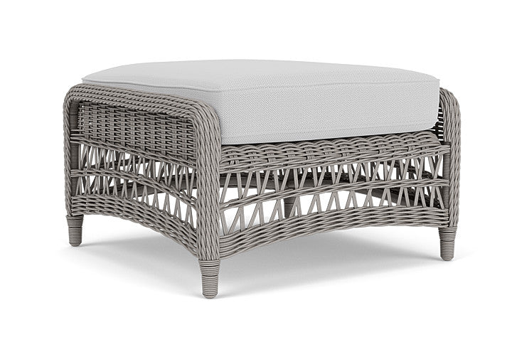 Lloyd Flanders - Mackinac Ottoman In Putty Finish With Reflections Ice Fabric - 2730170592052 view 1
