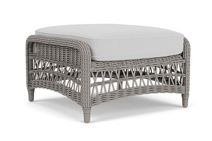 Lloyd Flanders - Mackinac Ottoman In Putty Finish With Reflections Ice Fabric - 2730170592052 view 2