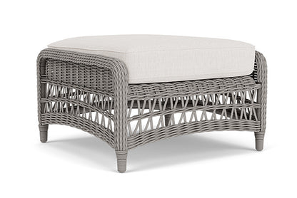 Lloyd Flanders - Mackinac Ottoman In Putty Finish With Reflections Snow Fabric - 2730170592014 view 1