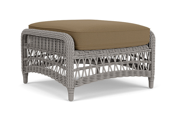 Lloyd Flanders - Mackinac Ottoman In Putty Finish With Reflections Straw Fabric - 2730170592053 view 2