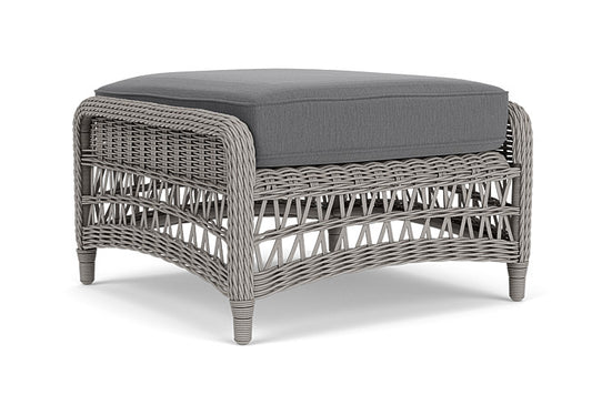 Lloyd Flanders - Mackinac Ottoman In Putty Finish With Remy Graphite Fabric - 2730170592003 view 1