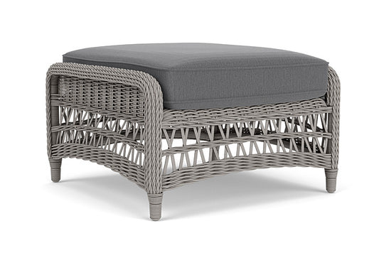 Lloyd Flanders - Mackinac Ottoman In Putty Finish With Remy Graphite Fabric - 2730170592003 view 2