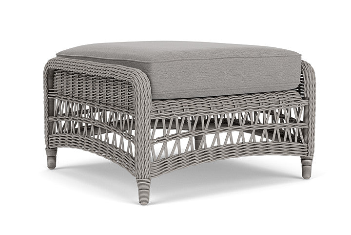 Lloyd Flanders - Mackinac Ottoman In Putty Finish With Remy Shadow Fabric - 2730170592004 view 1