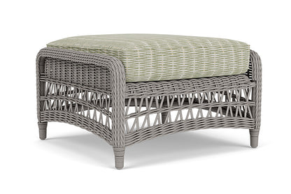 Lloyd Flanders - Mackinac Ottoman In Putty Finish With Romulo Laurel Fabric - 2730170592049 view 1