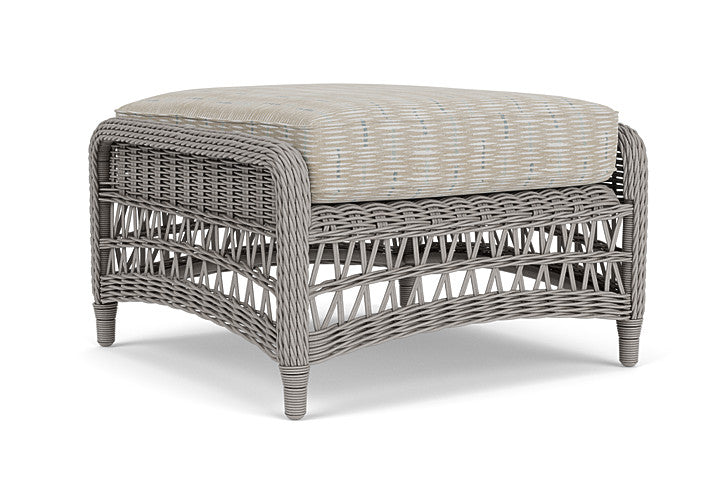 Lloyd Flanders - Mackinac Ottoman In Putty Finish With Romulo Mineral Fabric - 2730170592050 view 1
