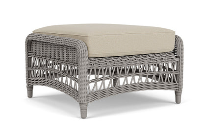 Lloyd Flanders - Mackinac Ottoman In Putty Finish With Rumba Straw Fabric - 2730170592008 view 1