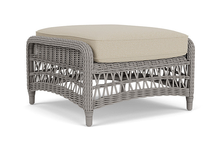Lloyd Flanders - Mackinac Ottoman In Putty Finish With Rumba Straw Fabric - 2730170592008 view 2